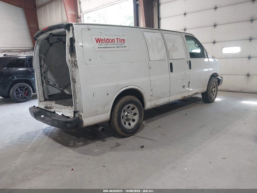 Vin: 1gcsgafx9e1111453, lot: 46792186, chevrolet express 1500 work van 20144