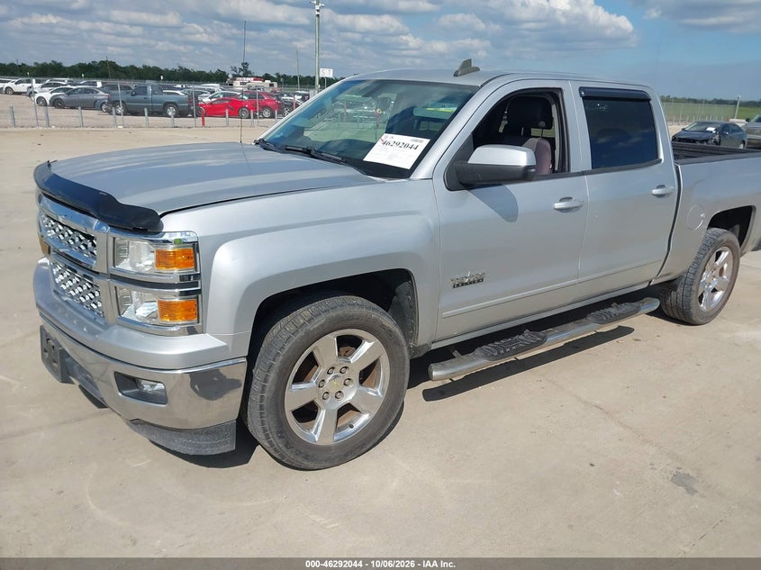 Vin: 3gcpcreh9fg331608, lot: 46792207, chevrolet silverado 1500 1lt 20152