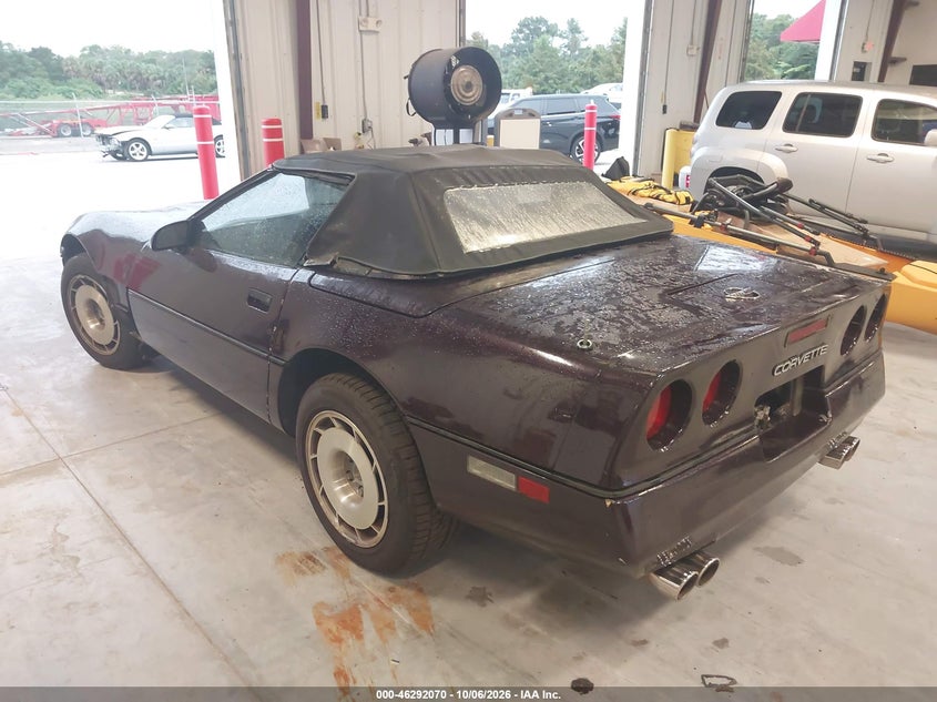 CHEVROLET CORVETTE 1987 VIN 1G1YY3183H5119234