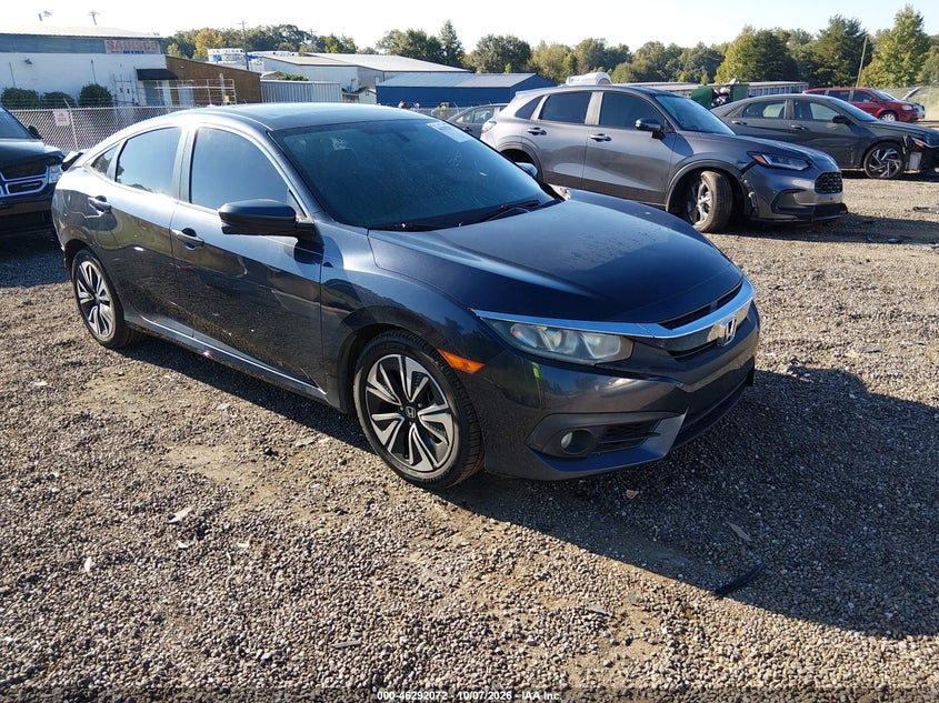 Vin: 19xfc1f76ge028365, lot: 46792235, honda civic ex-l 20161