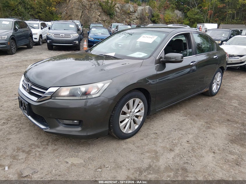 Vin: 1hgcr2f8xea045705, lot: 46792310, honda accord ex-l 20142
