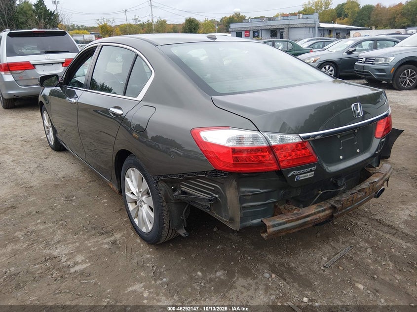 Vin: 1hgcr2f8xea045705, lot: 46792310, honda accord ex-l 20143