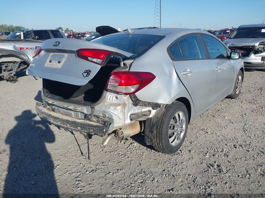Vin: 3kpfk4a70he028164, lot: 46792347, kia forte lx 20174