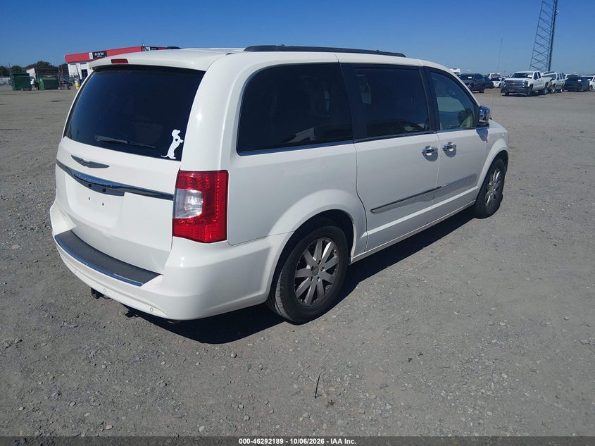 Vin: 2c4rc1cg1cr266442, lot: 46792352, chrysler town & country touring-l 20124