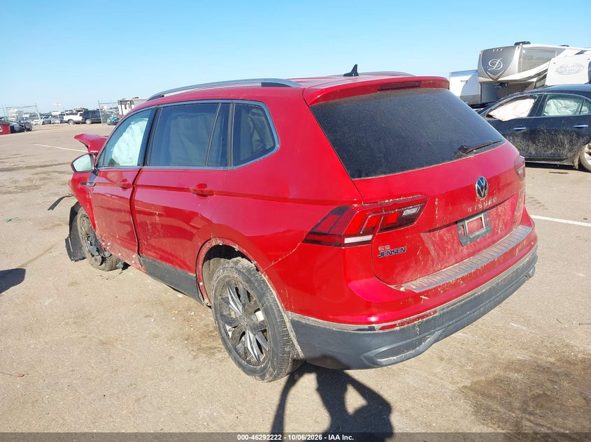 Vin: 3vv2b7ax8rm111396, lot: 46792385, volkswagen tiguan 2.0t se/2.0t wolfsburg edition 20243