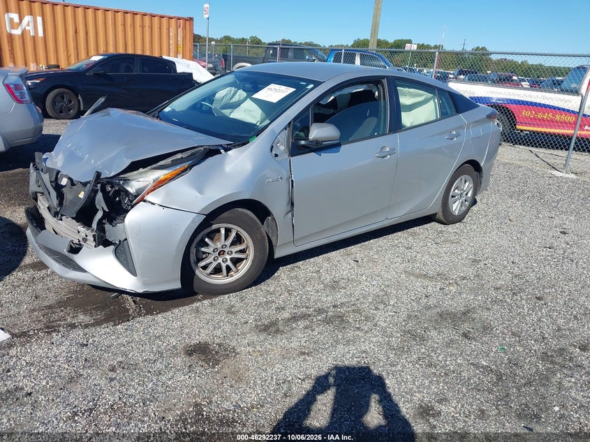 Vin: jtdkbrfu5g3013711, lot: 46792400, toyota prius two 20162