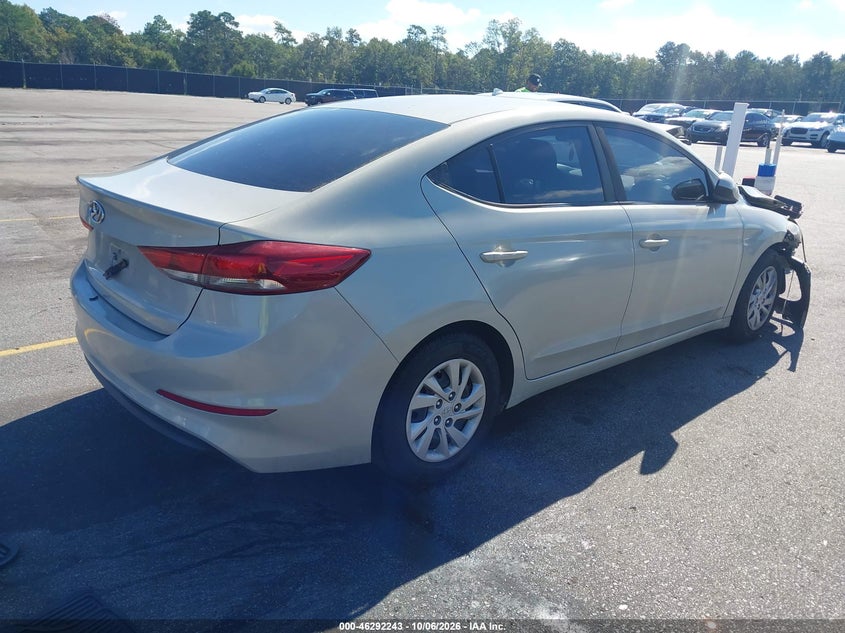 Vin: 5npd74lf8jh295583, lot: 46792406, hyundai elantra se 20184