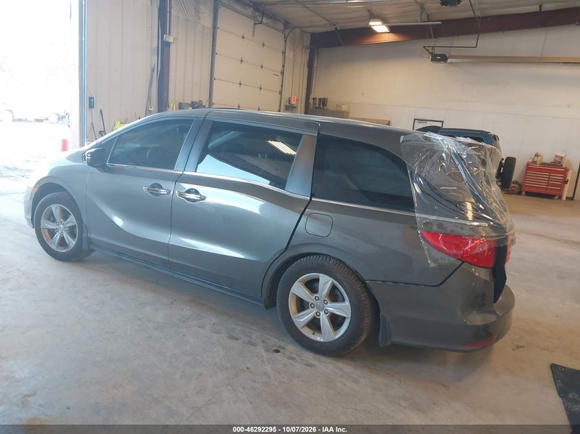 Vin: 5fnrl6h76kb121493, lot: 46792458, honda odyssey ex-l 20193