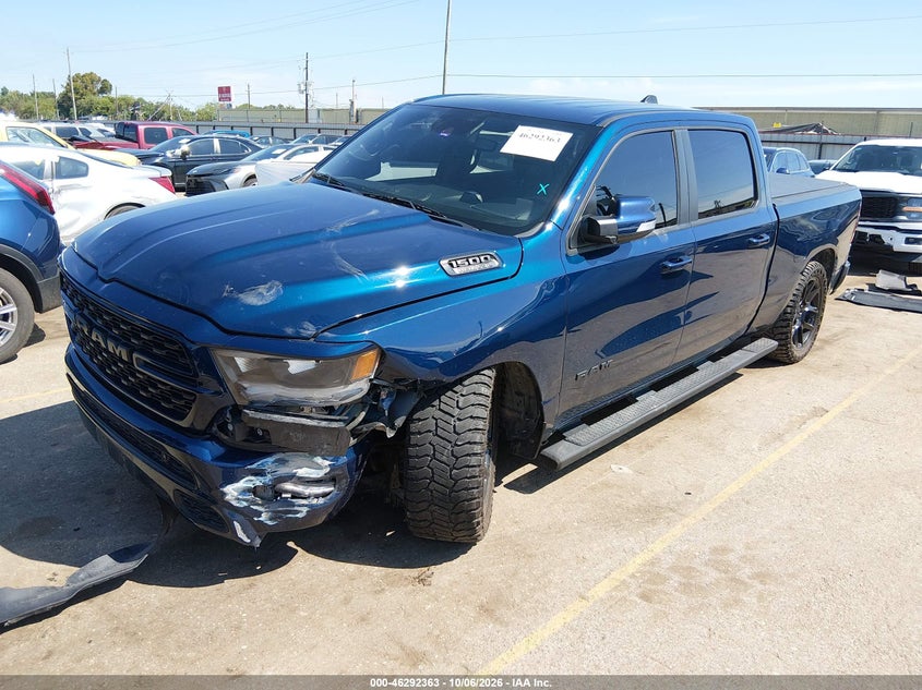 Vin: 1c6srftt4nn204664, lot: 46792526, ram 1500 sport 20222