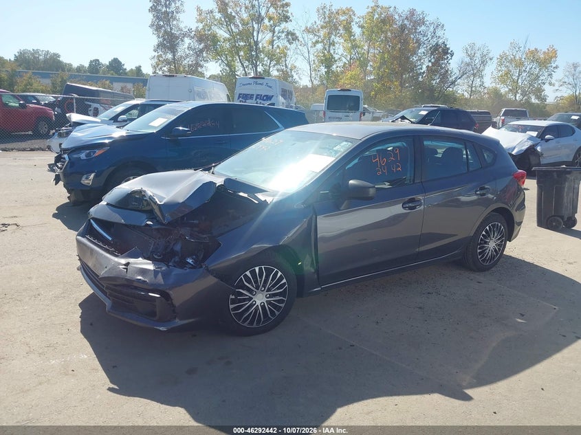 Vin: 4s3gtab63n3718788, lot: 46792605, subaru impreza base 5-door 20222