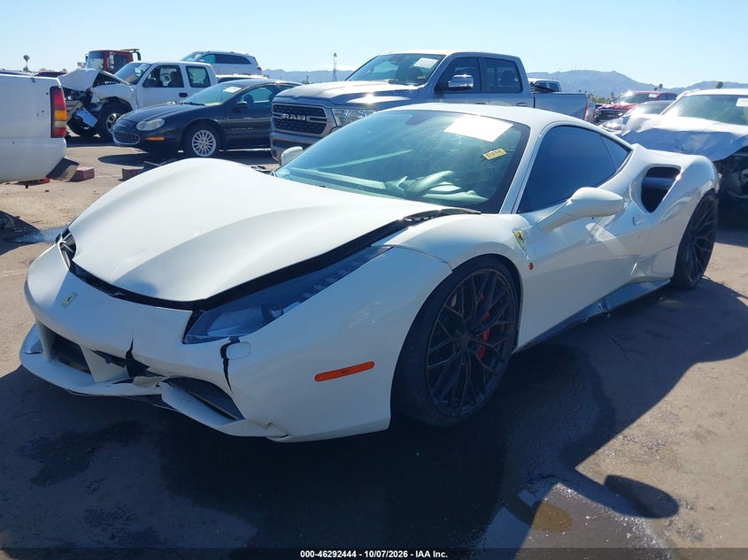 Vin: zff79ala4h0220298, lot: 46792607, ferrari 488 gtb 20172