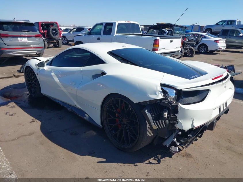 Vin: zff79ala4h0220298, lot: 46792607, ferrari 488 gtb 20173