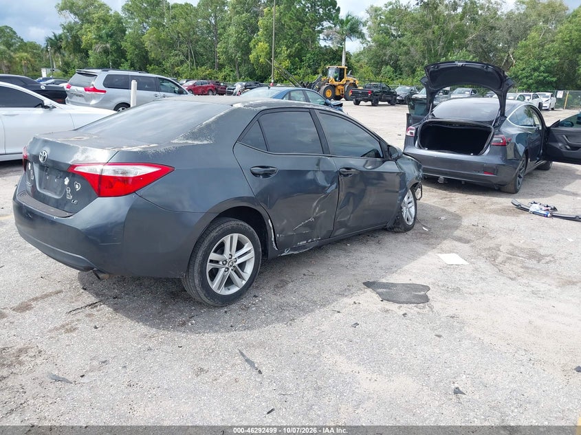 Vin: 2t1burhe5ec042825, lot: 46792662, toyota corolla le 20144