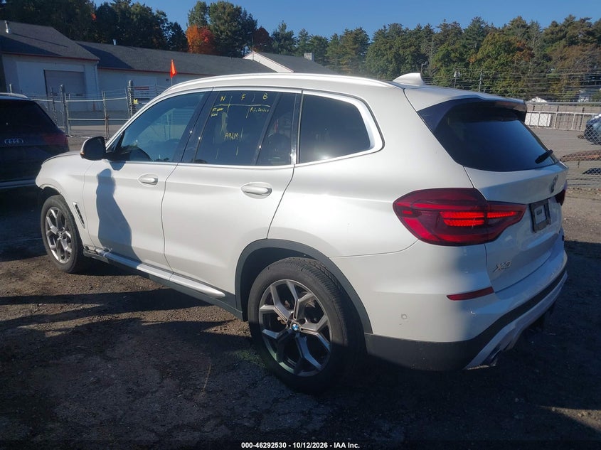 Vin: 5uxty5c05m9g37161, lot: 46792694, bmw x3 xdrive30i 20213
