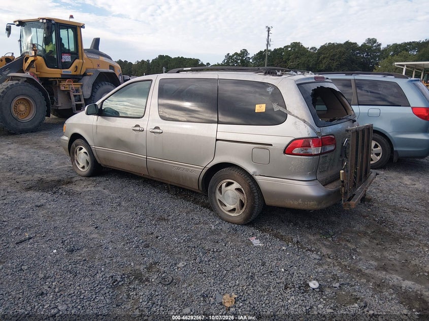 TOYOTA SIENNA 2001 VIN 4T3zf13C91U378963