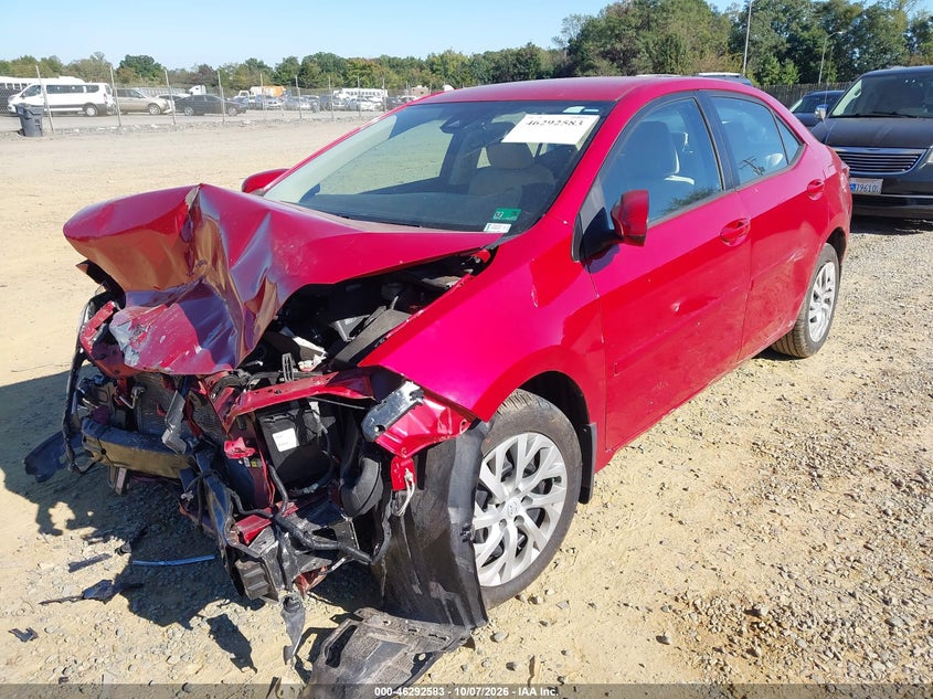 2018 Toyota Corolla Le, Удар спереди, IAAI, VIN 2T1BURHE2JC025345 — фото 2