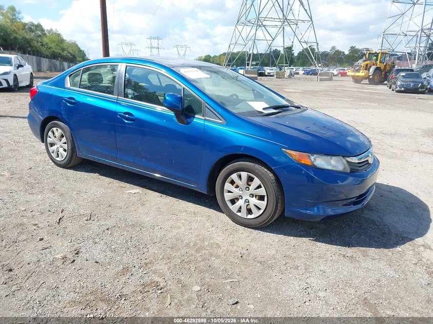 Vin: 2hgfb2f59ch509542, lot: 46792761, honda civic lx 2012 img_1