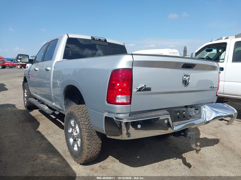 Vin: 3c6ur5dl6jg125680, lot: 46792774, ram 2500 big horn  4x4 6'4 box 20183
