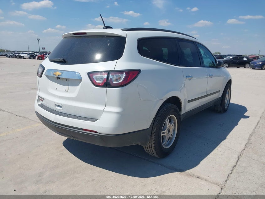 Vin: 1gnkrfed0hj263115, lot: 46792792, chevrolet traverse ls 20174