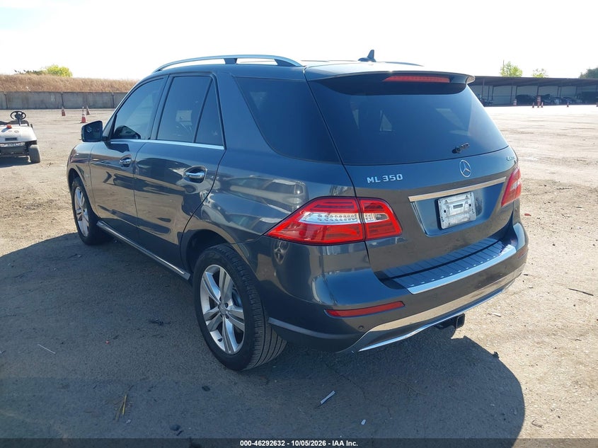 Vin: 4jgda5hbxca059410, lot: 46792795, mercedes-benz ml 350 4matic 20123