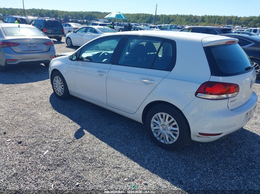 Vin: wvwda7aj2aw203498, lot: 46792811, volkswagen golf 4-door 20103