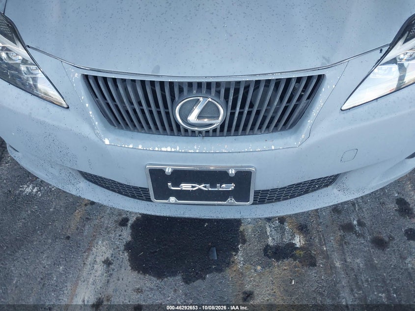 LEXUS IS 250 2010 VIN JTHBF5C24A5122087