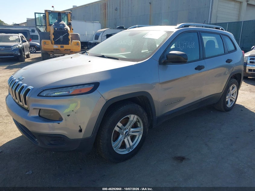 Vin: 1c4pjmas4gw211065, lot: 46792831, jeep cherokee sport 20162