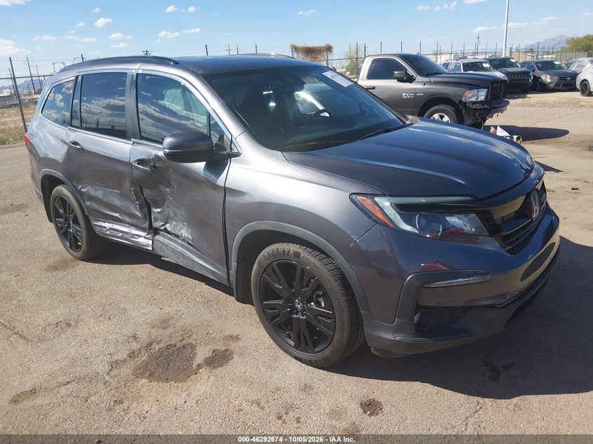 Vin: 5fnyf5h21mb046075, lot: 46792837, honda pilot 2wd special edition 2021 img_1