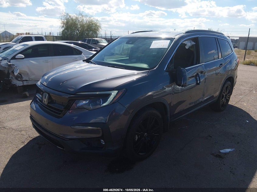 Vin: 5fnyf5h21mb046075, lot: 46792837, honda pilot 2wd special edition 20212