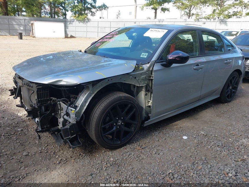2025 Honda Civic Sport, Front End, IAAI, VIN 2HGFE2F58SH535586 — photo 2