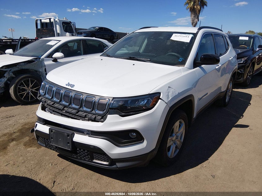 Vin: 3c4njcbb1nt214427, lot: 46792847, jeep compass latitude fwd 20222