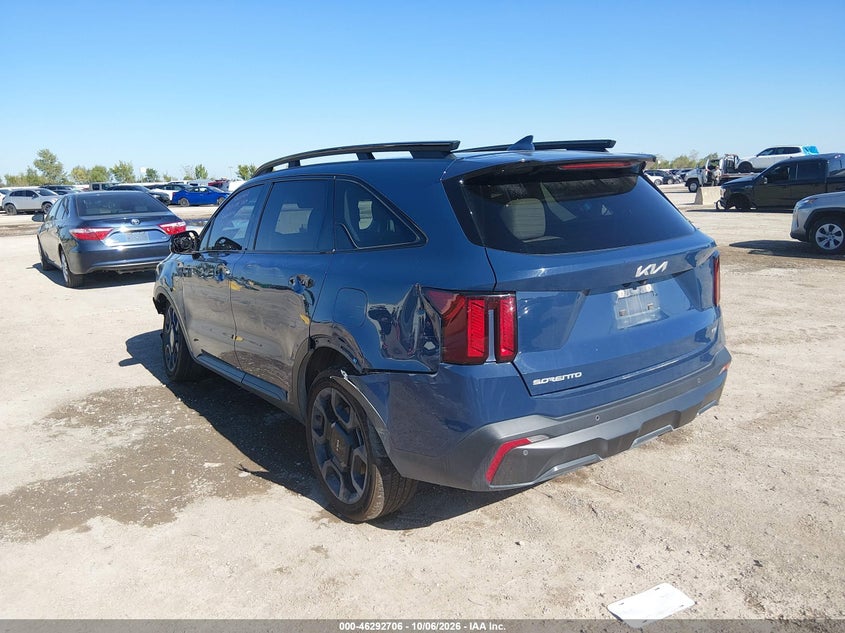 Vin: 5xyrhdjf7rg309546, lot: 46792869, kia sorento x-line ex 20243