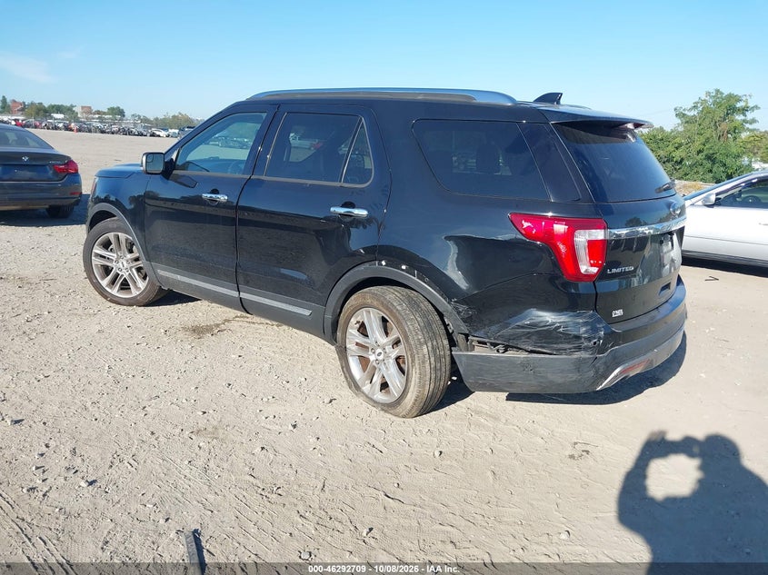 Vin: 1fm5k8f83ggc83907, lot: 46792872, ford explorer limited 20163