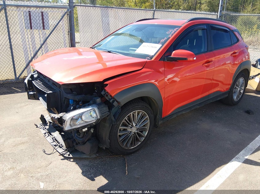 Vin: km8k6caaxlu509876, lot: 46792971, hyundai kona sel plus 20202