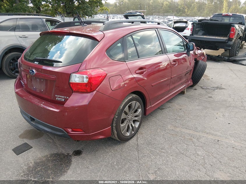 Vin: jf1gpal64e8265924, lot: 46792984, subaru impreza 2.0i sport premium 20144