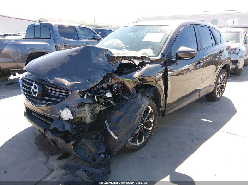 Vin: jm3ke2dy9g0719920, lot: 46793047, mazda cx-5 grand touring 20162