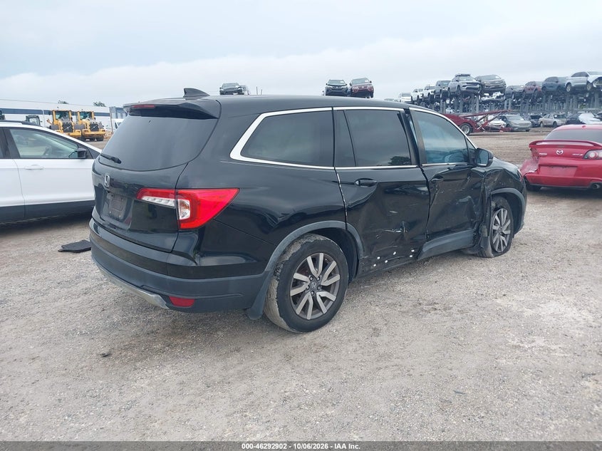 Vin: 5fnyf5h50kb002706, lot: 46793065, honda pilot ex-l 20194