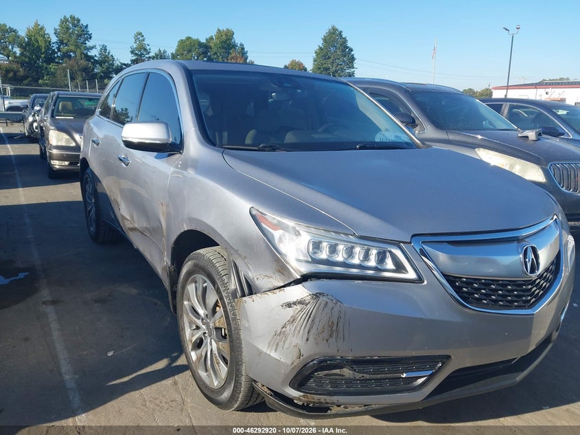 Vin: 5fryd3h68gb006236, lot: 46793083, acura mdx technology   entertainment packages/technology, entertainment   acurawatch plus packages 20161