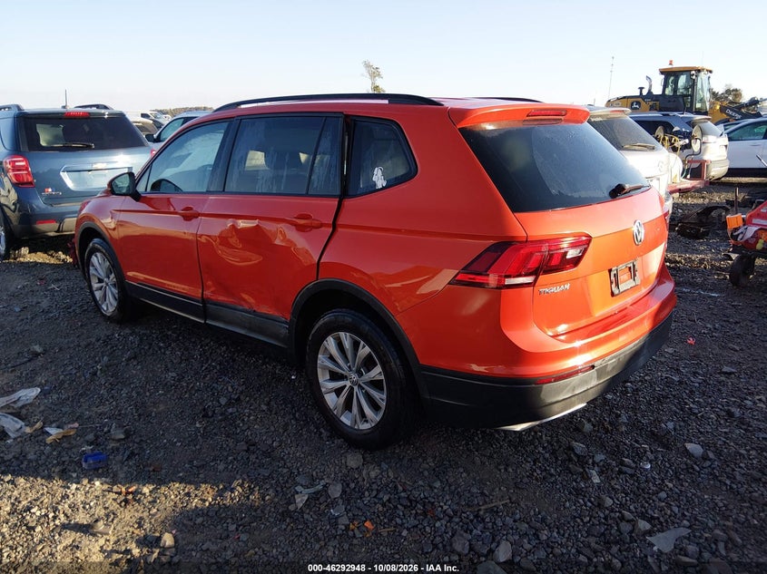 Vin: 3vv0b7ax1jm015198, lot: 46793111, volkswagen tiguan 2.0t s 20183