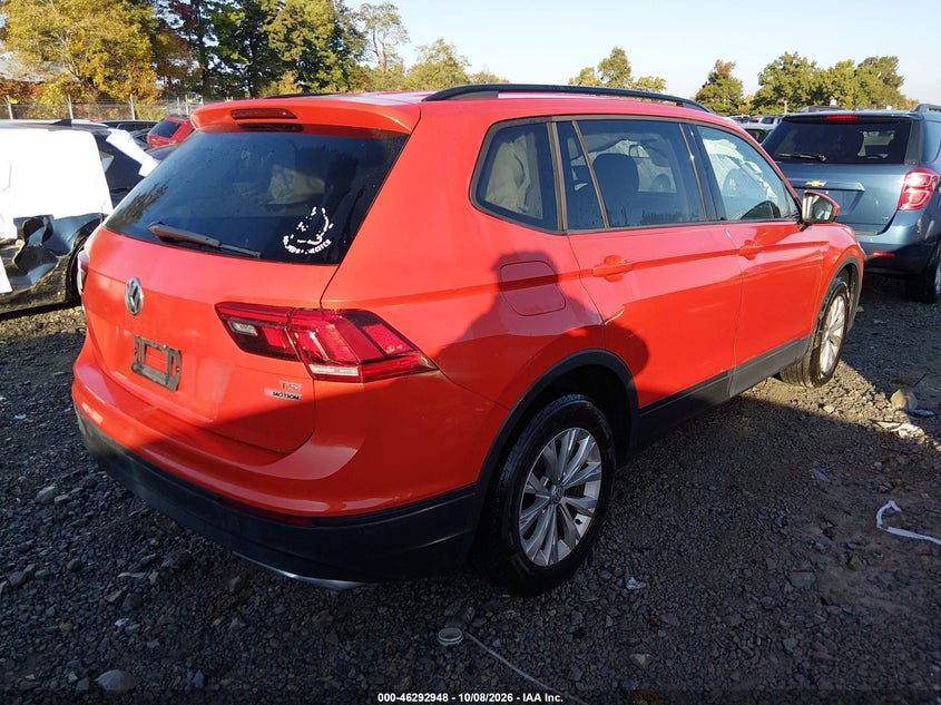 Vin: 3vv0b7ax1jm015198, lot: 46793111, volkswagen tiguan 2.0t s 20184