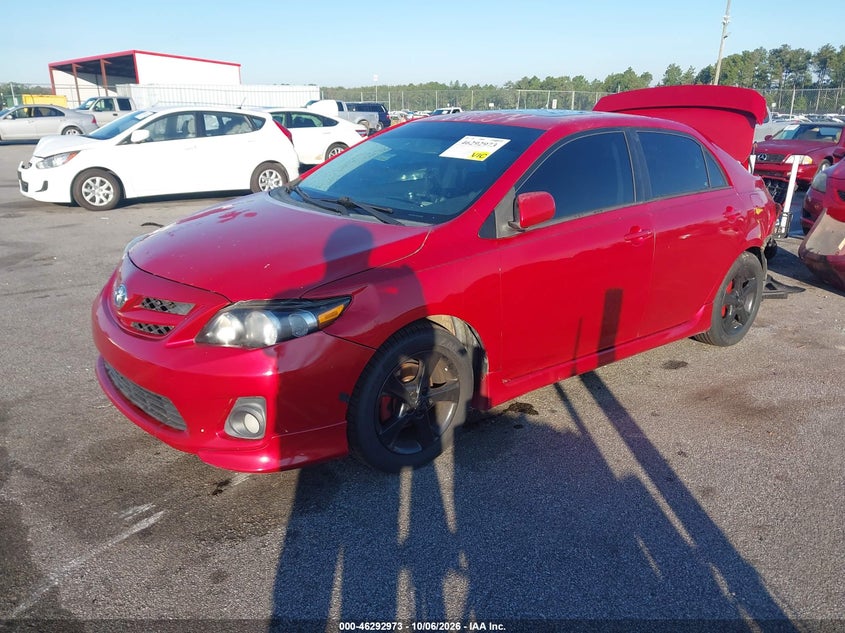 Vin: 2t1bu4ee4cc877321, lot: 46793136, toyota corolla s 20122