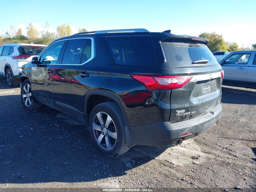 Vin: 1gnevhkw0jj270615, lot: 46793162, chevrolet traverse 3lt 20183