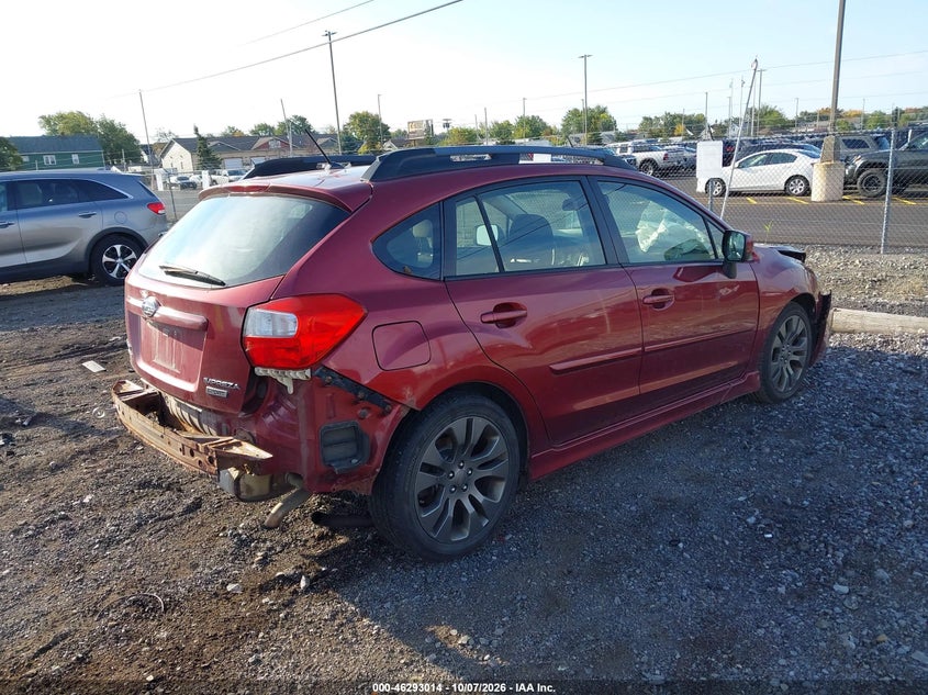 Vin: jf1gpal69ch241664, lot: 46793177, subaru impreza 2.0i sport premium 20124