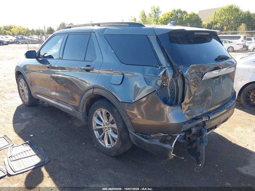 Vin: 1fmsk8dh2lgb21220, lot: 46793221, ford explorer xlt 20203