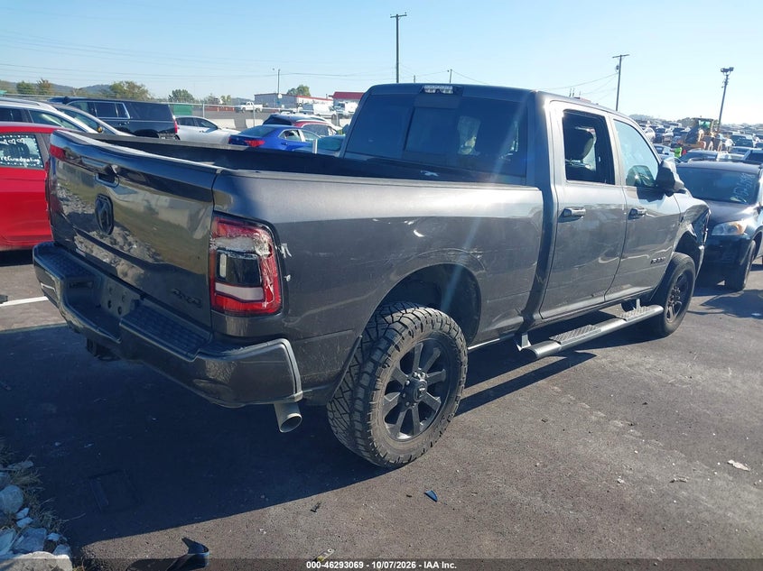 Vin: 3c6ur5dl0mg657026, lot: 46793232, ram 2500 big horn  4x4 6'4 box 20214