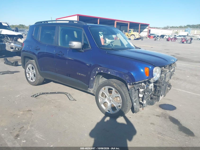 Vin: zacnjbd12lpl97157, lot: 46793250, jeep renegade limited 4x4 20201