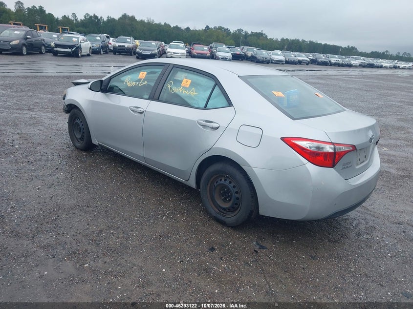 Vin: 2t1burhe8ec067220, lot: 46793285, toyota corolla l 20143
