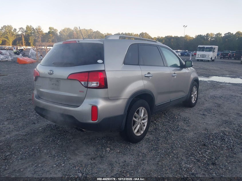 Vin: 5xykt3a69fg625018, lot: 46793342, kia sorento lx 20154