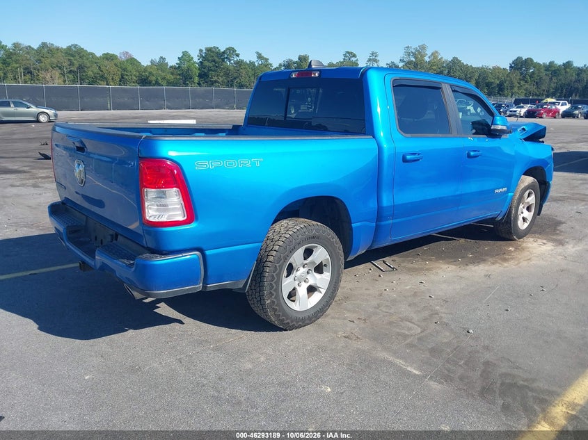 Vin: 1c6rreft4mn501209, lot: 46793352, ram 1500 big horn  4x2 5'7 box 20214