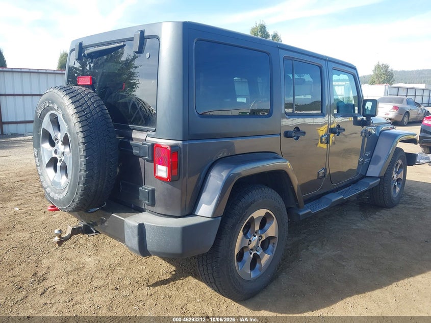 Vin: 1c4bjweg9gl198424, lot: 46793374, jeep wrangler unlimited sahara 20164